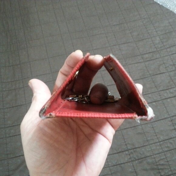 Vintage LV Louis Vuitton Epi Leather Key Holder Case Red Unisex Women's Men's - Picture 10 of 16